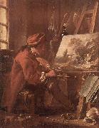 Francois Boucher Self-portrait painting